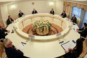 В Национальном олимпийском комитете Беларуси прошло совместное заседание коллегий Министерства спорта и туризма Беларуси и Министерства спорта России.